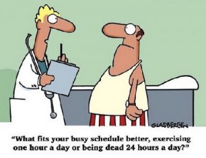 Cartoon for exercise adherence